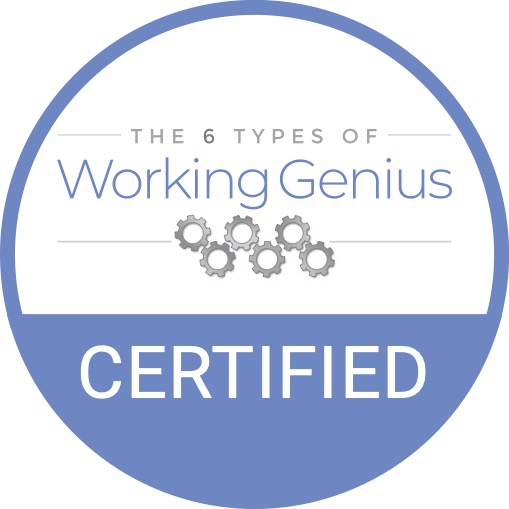 the table group working genius certified badge png